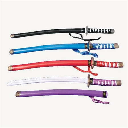 lot 35806 image: US TOY 1525 Black or White Ninja Katana Swords 2ct
