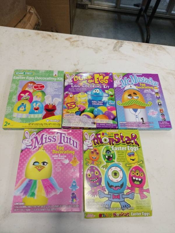 lot 35858 image: Easter Unlimited Egg Coloring Kits - 5 Pack