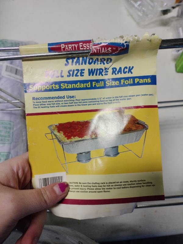 lot 33717 image: Party Essentials Standard Full Size Wire Rack  - 2 Pk
