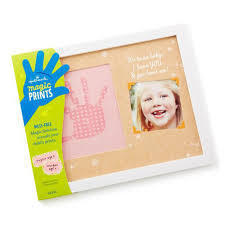 lot 33756 image: Hallmark magic Prints Mess Free Handprint & Photo Frame - Pink