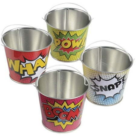 lot 33759 image: (PriceDozen)U.S. Toy TU242 Superhero Mini Buckets