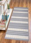 Rugium Geometric Machine Washable Area Rug, Hand Woven Boho Throw Rug, Indoor Outdoor for Living Room, Kitchen, Entryway, Non Slip Diamond Cotton Rug (Grey - 2' x 3')