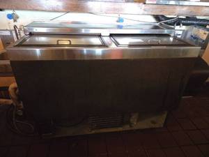 lot 19396 image: Commercial Stainless Steel Bar Cooler  Model  MF48B2