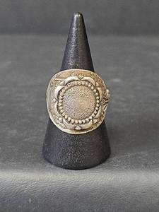 lot 60 image: Sterling Silver Statement Ring, Stamped Made in Holland,  Size 8, 6.48gm