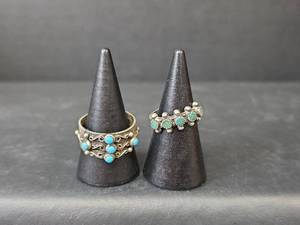 lot 112 image: Native American Sterling Silver Turquoise Rings