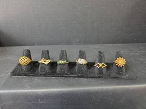lot 167 image: Gold Tone Fashion Ring Collection
