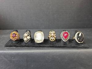 lot 178 image: Decorative Statement Ring Collection