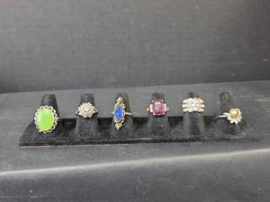 lot 197 image: Estate Jewelry Ring Collection
