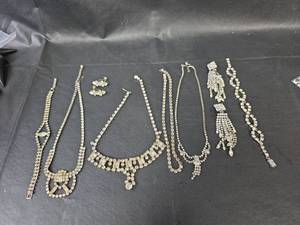 lot 294 image: Clear Rhinestone Jewelry Collection