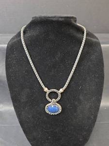 lot 298 image: Chicos Blue Stone Silver Necklace