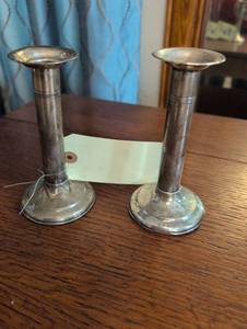 lot 2204 image: Sterling Silver Candlesticks Set #2189
