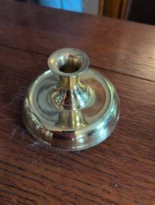 lot 2216 image: Brass Chamber Stick Candle Holder