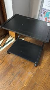 lot 2263 image: Black Metal Computer Printer Stand