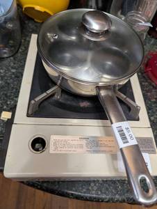 lot 2310 image: Japanese Cassette Gas Cooker with panlid