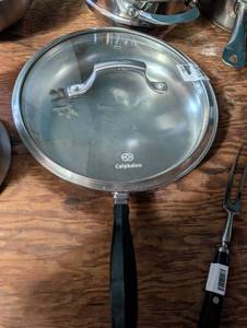 lot 2313 image: Calphalon pan with Glass Lid Pan Cover