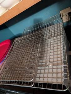 lot 2318 image: Chrome Wire Cooling Rack Set