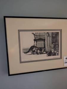 lot 2350 image: Come to Low Places - Cat Print Artwork