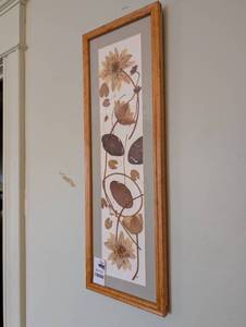 lot 2364 image: Framed Water Lily Botanical Print