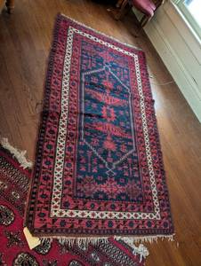 lot 2368 image: Handwoven Persian Baluch Area Rug