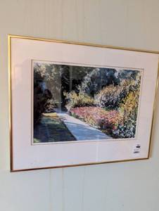 lot 2369 image: Garden Path Landscape Artwork