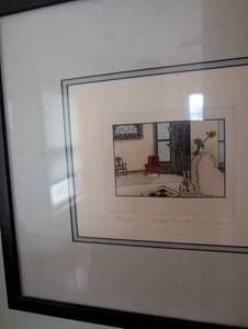 lot 2372 image: Kliban Cat Flower Cat III Limited Edition Print