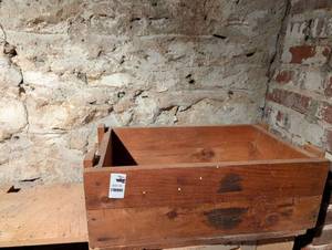lot 2421 image: Primitive Wooden Storage Box