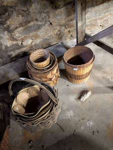 lot 2434 image: Handwoven Split Wood Basket Collection