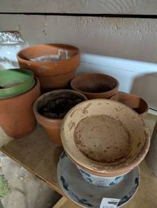 lot 2449 image: Terra Cotta Clay Pot Collection