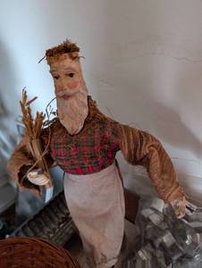 lot 2451 image: German Paper Mache Santa Claus Figure