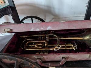 Bundy Brass Cornet with Original Case