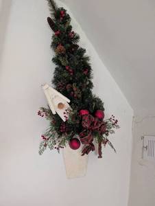 lot 2455 image: Corner Christmas Tree Wall Decoration