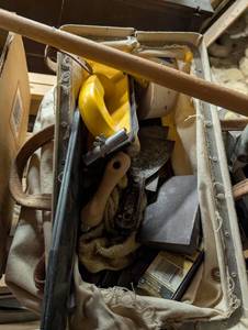 lot 2500 image: Canvas Tool Bag with Mixed Hand Tools