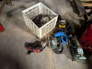lot 2501 image: Industrial Power Tool Collection with Storage Crate