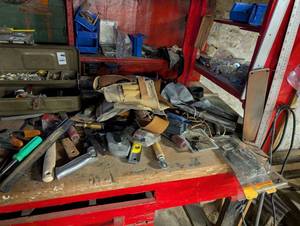 lot 2502 image: Mixed Tool Lot with Storage Bins