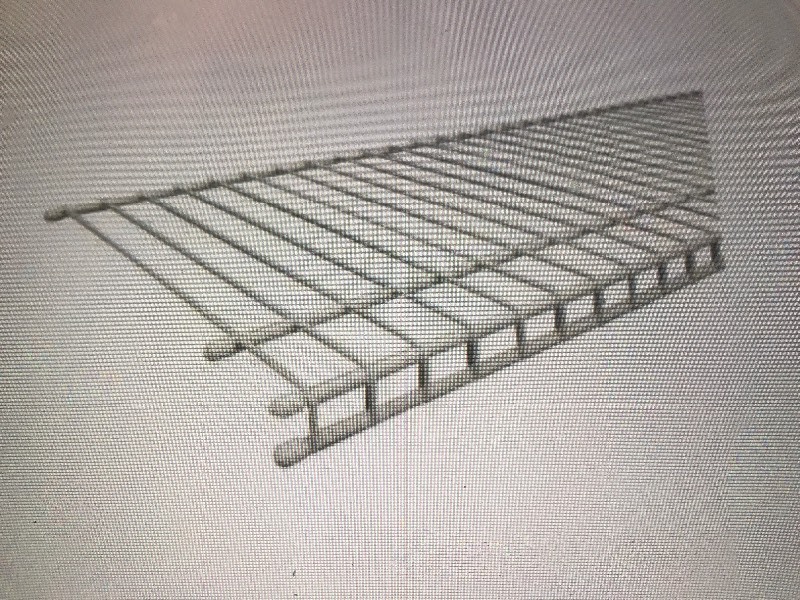 lot 354 image: Redo your closets with white wire shelving section 12 feet long great for closets and pantries kitchens use your imagination  this is for shelf only