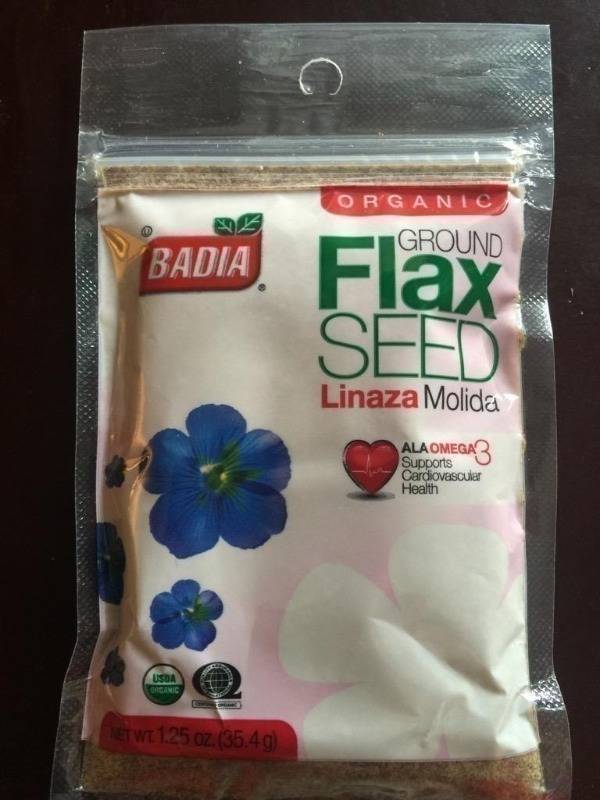 lot 75 image: 36 bags of 1.25 ounce organic ground flaxseed...