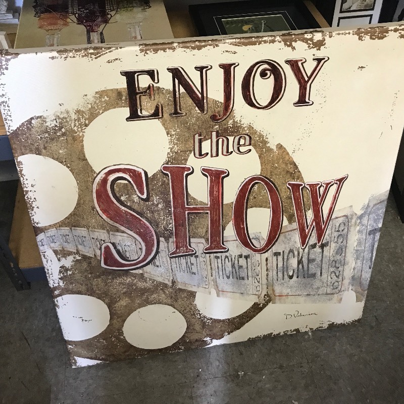lot 753 image: Great picture 36 x 36 on campus for your rec room or movie room