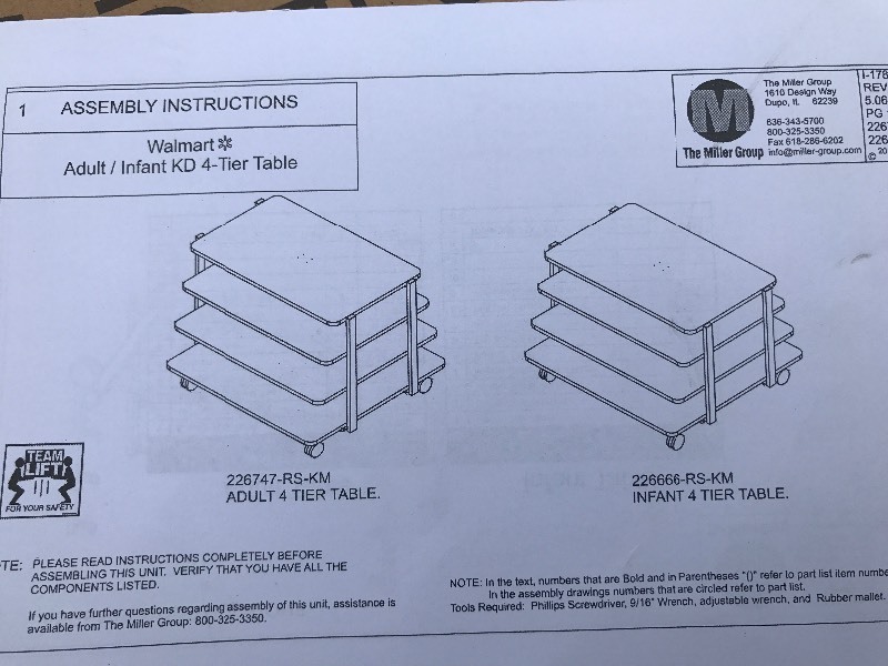 lot 785 image: Commercial display cart three levels of shelves easy removable or just use castor and cart for furniture dolly use your imagination new