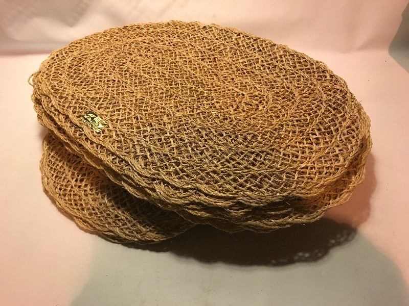 lot 790 image: Large Lot of wicker style placemats 20