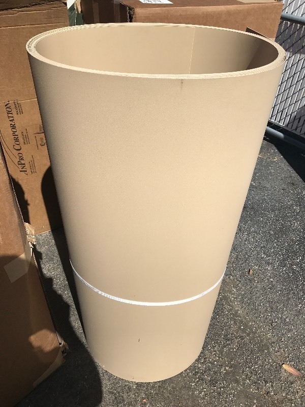 lot 9266 image: Large role of PVC style wall covering 18 inch thick 4 feet wide and 50 feet long great for showers kitchen walls anywhere will you need a cleanable surface  as pictured hi dollar product