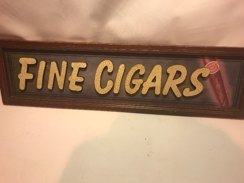 lot 9560 image: 3-D sign for the man cave fine cigars