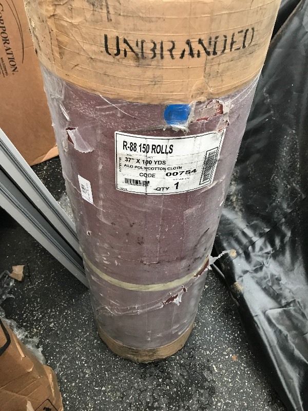 lot 810 image: Unique item large roll of sandpaper 37 x 100 yards cut to size use your imagination all the above