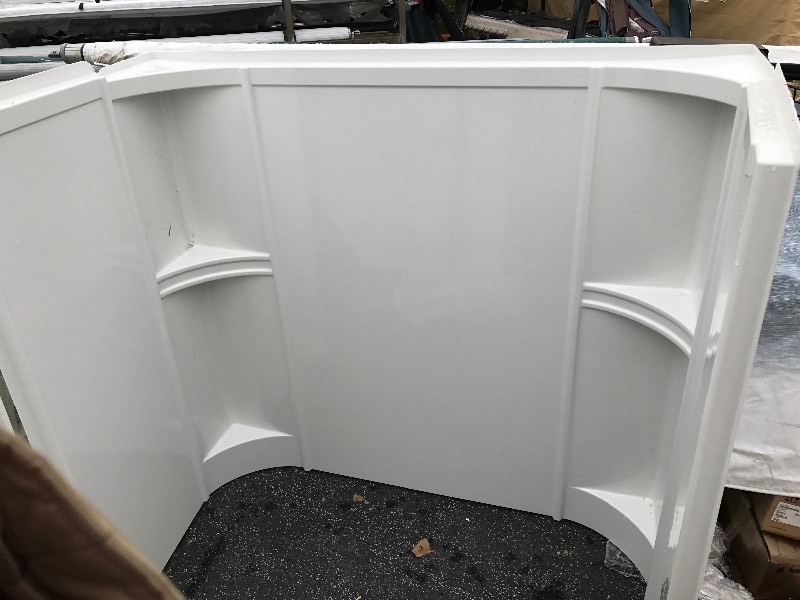 lot 812 image: 60 inch tub wall shower walls as pictured