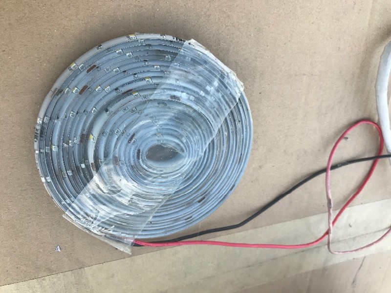 lot 816 image: 16 foot roll of LED lights put anywhere