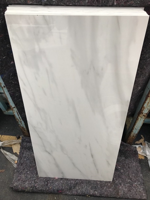 lot 872 image: 2 x 4 by quarter inch thick marble slab great for shower walls wainscot in bathroom many uses gloss finish