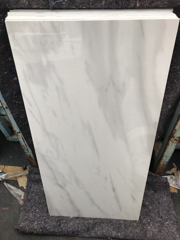 lot 866 image: 2 x 4 by quarter inch thick marble slab great for shower walls wainscot in bathroom many uses gloss finish