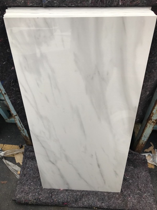 lot 867 image: 2 x 4 by quarter inch thick marble slab great for shower walls wainscot in bathroom many uses gloss finish