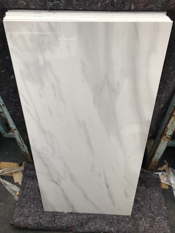 lot 868 image: 2 x 4 by quarter inch thick marble slab great for shower walls wainscot in bathroom many uses gloss finish