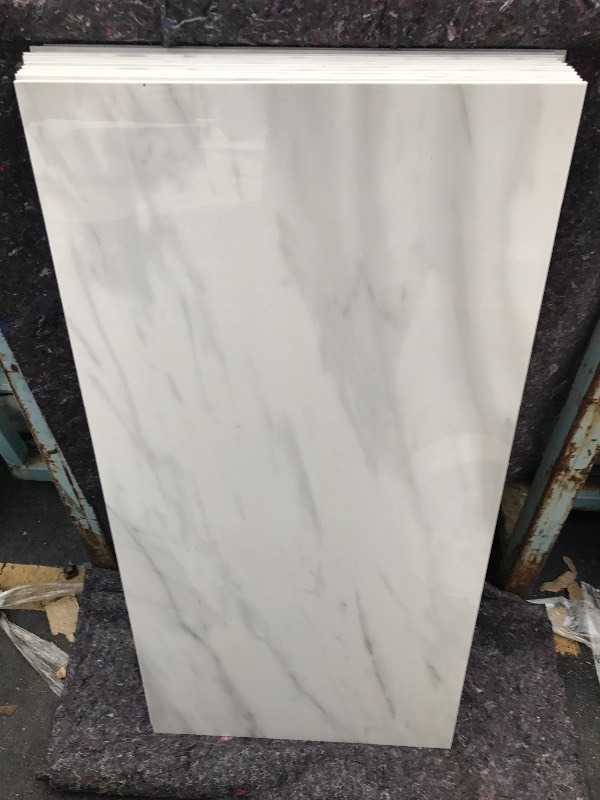 lot 863 image: 2 x 4 by quarter inch thick marble slab great for shower walls wainscot in bathroom many uses gloss finish