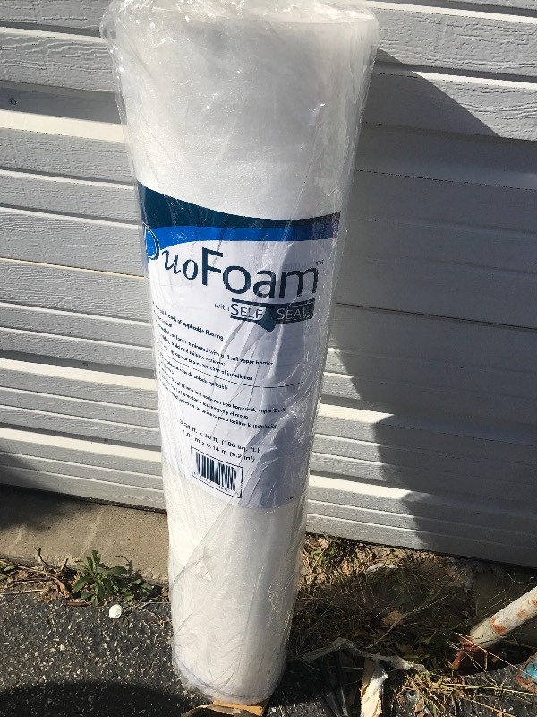 lot 846 image: Role of floor underlayment as pictured